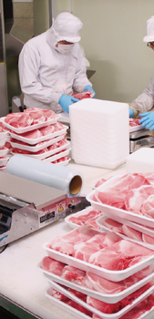 精肉加工部門縦長イメｰジ6アウトパｯク加工