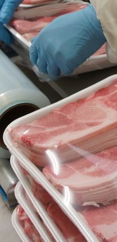 精肉加工部門縦長イメｰジ8ラｯピング加工