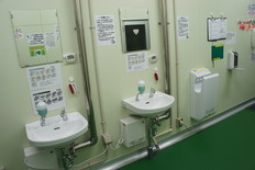 衛生、品質管理部門4手洗いエリア